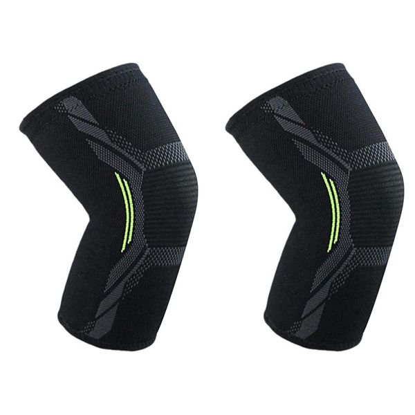 breathable basketball football sports kneepad high elastic volleyball knee pads, xl & l elbow pads, Black;gray